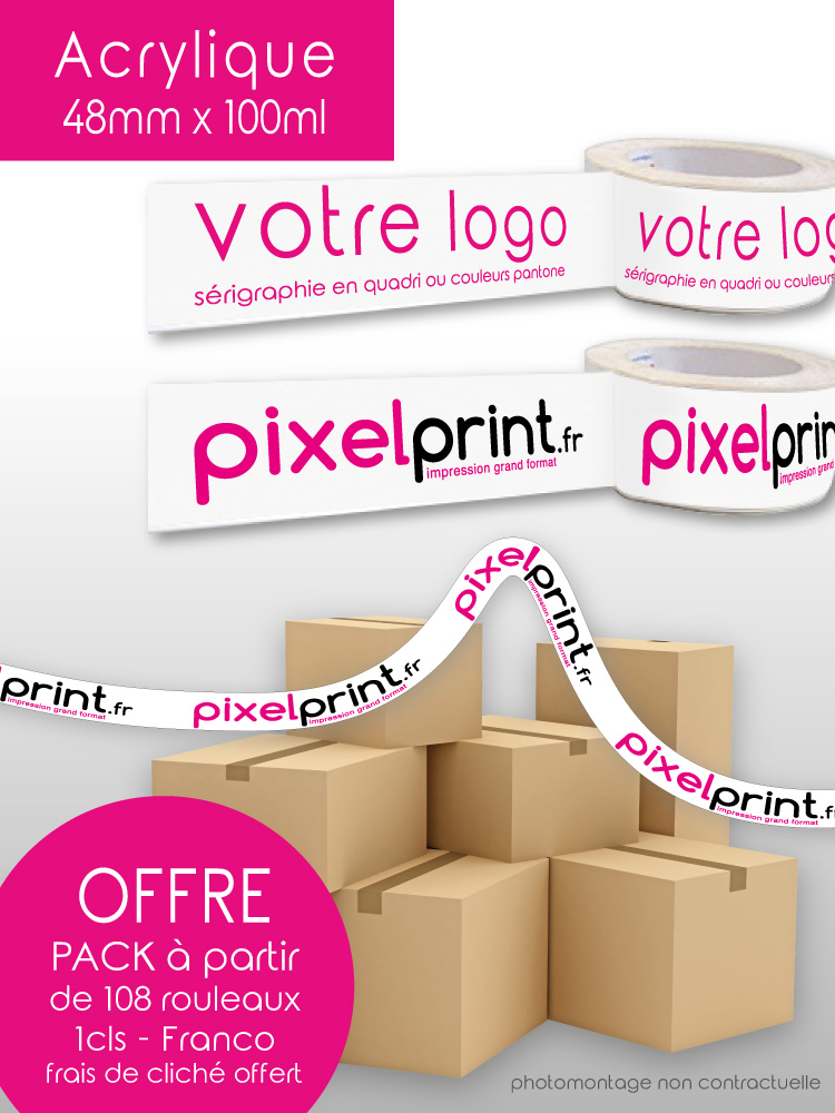 Personalized Adhesive Tape 108 units 1 color